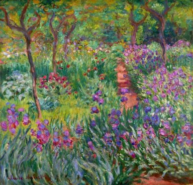 O jardim da íris em Giverny
