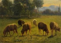 Pecore in un paesaggio