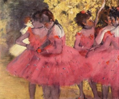 de rosa dansarna innan baletten 1884