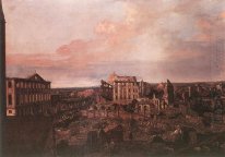 Dresden as ruínas da Pirnaische Vorstadt 1763