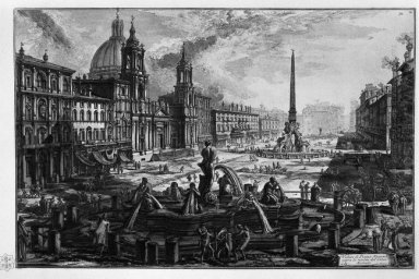 Lihat Of The Piazza Navona On The Ruins Of The Circus Agonale