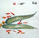 Luffa & Chili - Peinture chinoise