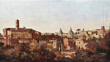 Forum Dilihat Dari Farnese Gardens Roma 1826