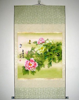 Blumen - Mounted - Chinesische Malerei