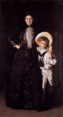 Sra. Edward L Davis Y Su Hijo Livingston 1890