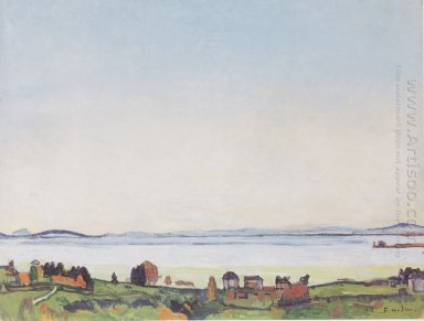 O Lago Genebra de Lausanne 1912