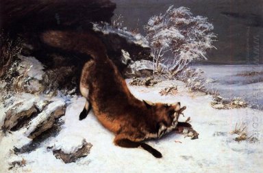 The Fox Dalam Snow 1860