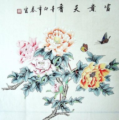 Pivoine - Peinture chinoise