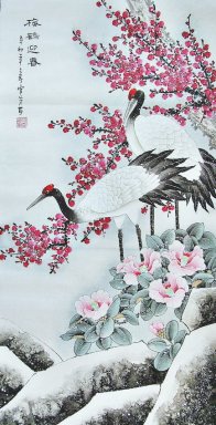 Crane & Plum - Pittura cinese