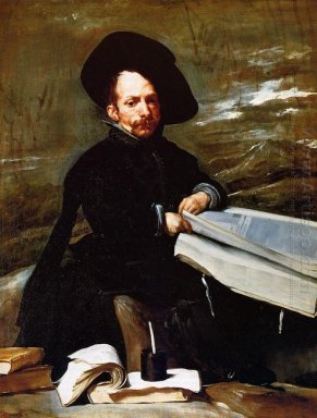 Ein Zwerg Holding A Tome in seinem Schoß