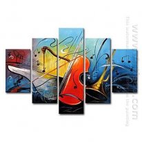 Hand-painted Oil Painting Still Life Oversized Wide - Set of 5