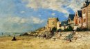 El Tour Malakoff And The Shore Trouville 1877