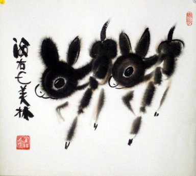 Kucing-Freehand - Lukisan Cina
