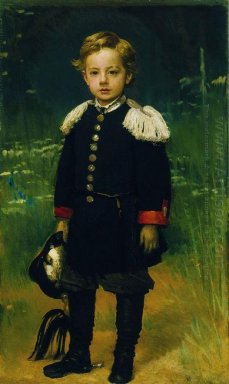 Porträt von Sergei Kramskoy Sohn des Künstlers 1883