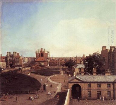 London Whitehall und der Geheime Garten von Richmond House 1747