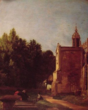 un pórtico de la iglesia 1810