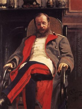 Retrato del compositor César Antonovich Cui 1890