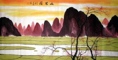 Sunset - Pintura Chinesa