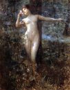 Desnudo en el bosque