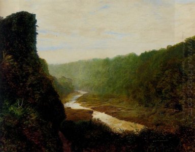 Paisagem com um rio do enrolamento 1868