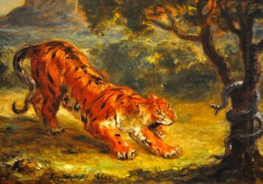 Tigre e serpente 1862