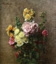 Roses trémières sans vase 1884