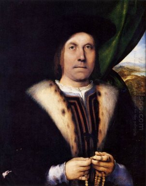 Porträt eines Herrn mit einem Rosenkranz