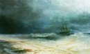 Navire dans la tempête 1895