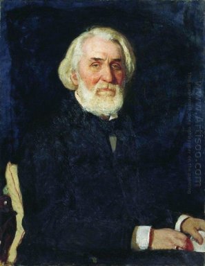 Portret van Ivan vergelijken was met Toergenev 1879