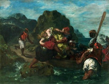 Pirates africains enlèvement d\'une jeune femme 1852