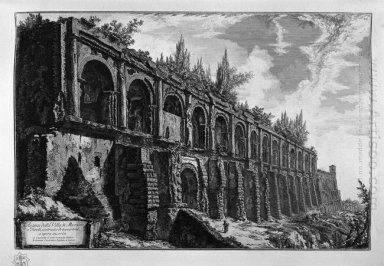 Los restos de la villa de Maecenas en Tivoli