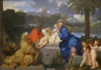 De Heilige Familie met Heiligen Elizabeth