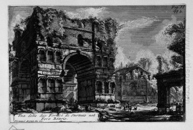 The Roman Antiquities T 1 Placa Xxi Arco de Jano 1756