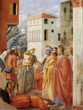 Distribution de l\'aumône et la mort de Ananias 1425