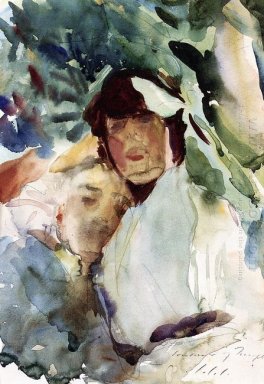 Ena Wertheimer mit Antonio Mancini 1904