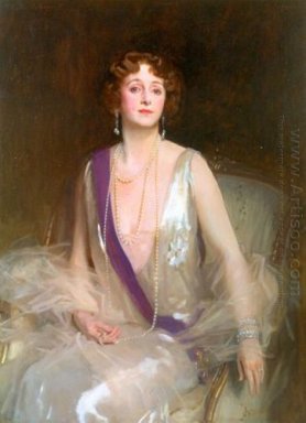 Portrait Of Grace Elvina marquise Curzon of Kedleston 1925