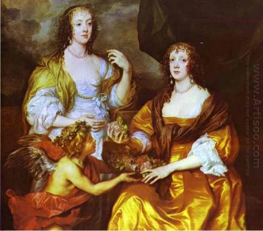 Lady Elizabeth thimbleby e Viscountess Andover de Dorothy 1637