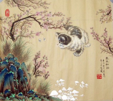 Cat - Pintura Chinesa