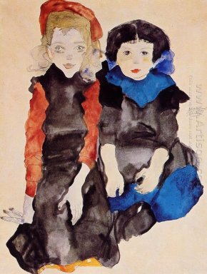 dos niñas 1911