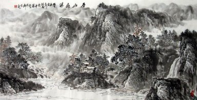 Montagnes et l\'eau - peinture chinoise