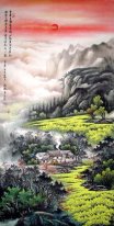 Ancient mountain home - Chinese Painting