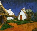 Três White Cottages em Saintes Maries 1888