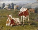 Calves in a Meadow