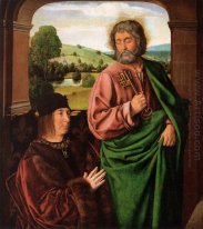 Pietro II duca di Borbone presentata da San Pietro, ala mano sin