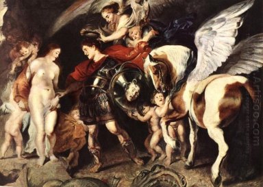 Perseo y Andrómeda, detalle de Pegasus