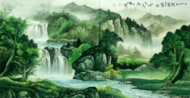 Montagne et de l\'eau - peinture chinoise