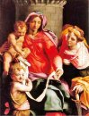 Madonna med barn, unga Johannes Döparens och Saint Barba