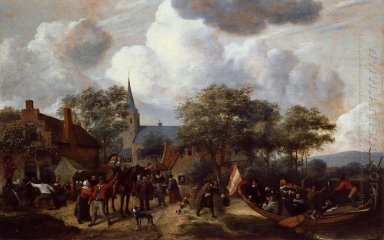 Village Festival med fartyget av Sanktt Rijn Uijt