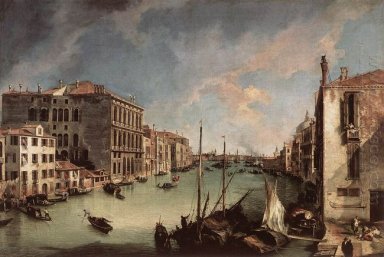 gran canal hacia el este desde el Campo San Vio 1723