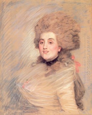 Porträtt av en skådespelerska i sjuttonhundratalet Dress